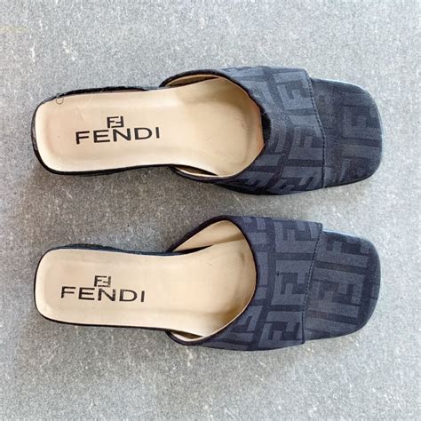 vintage fendi mules|Fendi slides and mules.